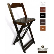 Banqueta Iron Alta Dobrável para Bar - Cod: 59